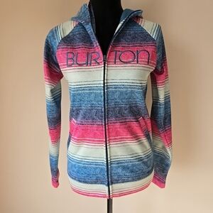Burton Mutli Color Full Zip/Hoodie Women's Size Small.